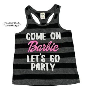 Barbie 3Y Small Shop Striped Racerback Tank Top